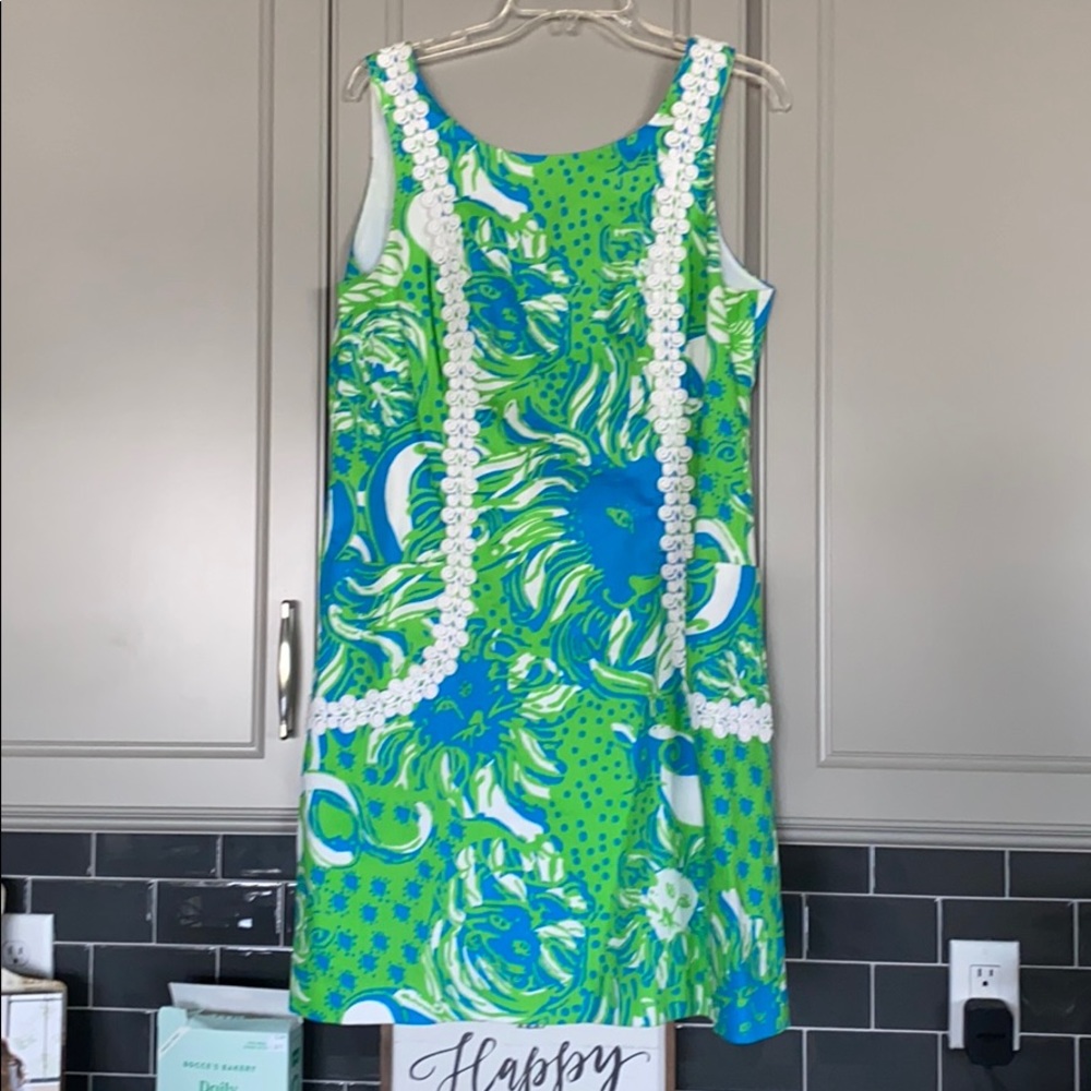 Lilly Pulitzer limeade roar of jungle Liz shift